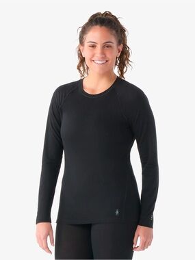 Smartwool size XL merino wool Black Long-Sleeve Women’s Performance Top